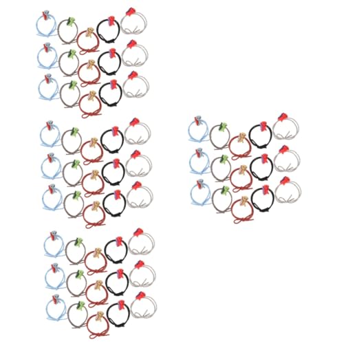 FRCOLOR 80 Stück Dinosaurier Tierhaar Accessoires Waben Lipgloss Röhre Elastische Haargummis Haarknotenpolsterung Tierhaargummis Für Haargummis Für Mädchen Babytiere Kleinkind von FRCOLOR