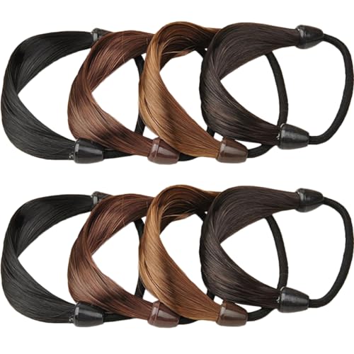 FRCOLOR 8stücke Haargummis Für Pferdeschwänze Elastische Haarseile Für Frauen Unsichtbare Haarschmuck Für Jeden Anlass Geeignet Für Haartypen Geschenkidee Für Mädchen Und Damen von FRCOLOR