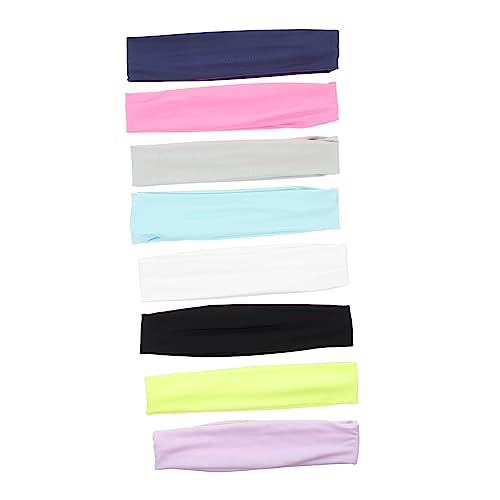 FRCOLOR Schweißbänder 8er Set Feuchtigkeitsabsorbierende Bänder Für Sport Fitness Yoga von FRCOLOR