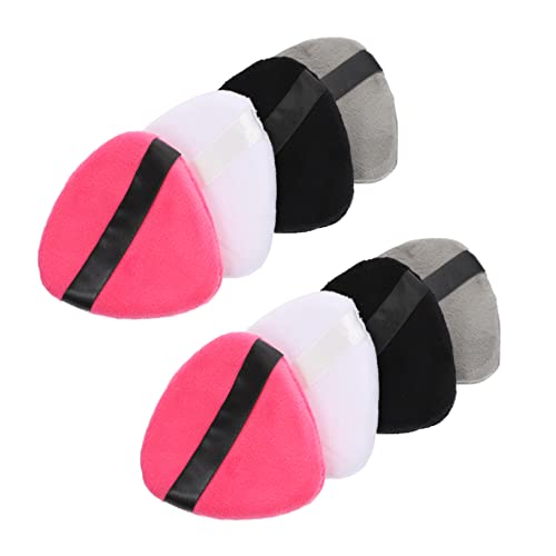 FRCOLOR 8st Trockener Hauch Dreieckige Puffs Für Gesichtspuder Puderquaste Schminken Beauty-tools Make-up Puderquaste Werkzeug Schminkkasten Zubehör Gemütlich Mädchen Reine Baumwolle von FRCOLOR