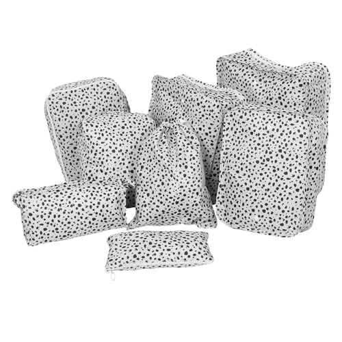 FRCOLOR 8stücke Reise-Kosmetiktasche Mit Reißverschluss Make-up-Tasche Hautpflegetasche Kleinigkeitentasche Tragbare Kulturtasche Reise-kleidertasche Für Kosmetika Schreibwaren Handys von FRCOLOR