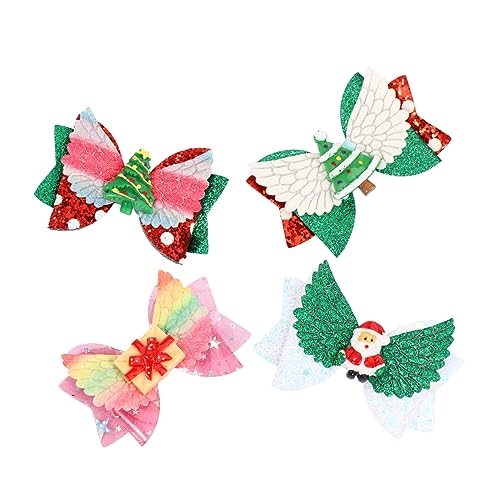 FRCOLOR 8stücke Teiliges Weihnachts-haarspangen Mit Bunten Schleifen Als Festliche Haarschmuck Für Mädchen Für Weihnachtsfeiern Und von FRCOLOR