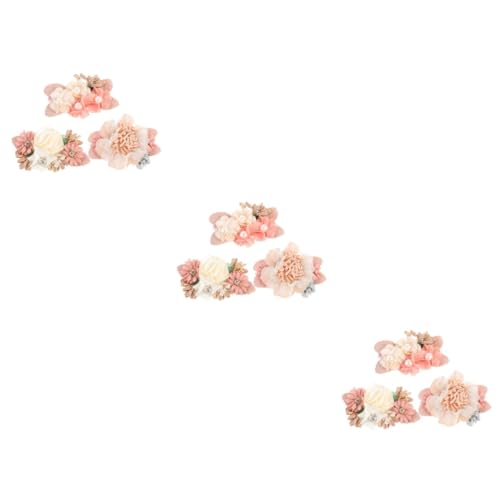 FRCOLOR 9 Stk Blumen-Haarspangen für Kinder hochzeitshaar schmuck wedding hair accessories Blumenhaarnadeln für Kinder Haarspangen mit Blumenmuster Haarklammer haarschmuck Blumenmädchen von FRCOLOR