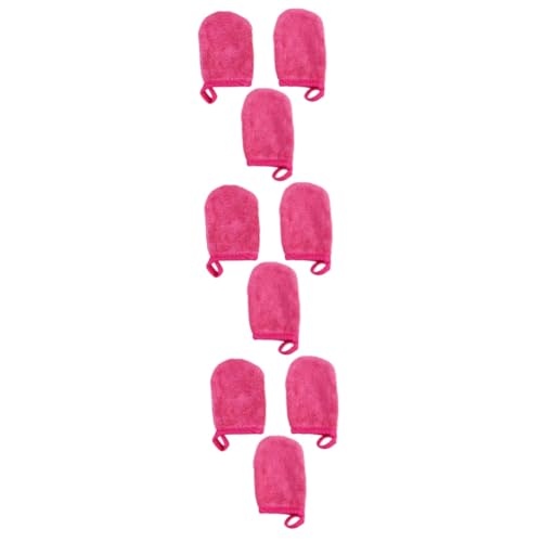 FRCOLOR 9 Stk Handschuhe zum Abschminken Gesichtsreinigungshandschuhe Mikrofaser-Gesichtstücher Badepeeling make up remover pads abschminken pads Make-up-Kosmetik Puder-Make-up Puderquaste von FRCOLOR