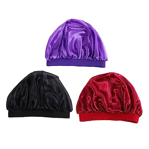 FRCOLOR 3sets Elastische Band Schlaf Und Mädchen Kinder Dusche Bade Hut Haar Pflege Kappe 3 Stücke * 3 von FRCOLOR
