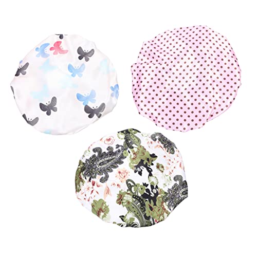 FRCOLOR 3er-sets Waschbare Haarkappe Duschhut Badekappe Elastisch Leicht Zu Reinigen Multifunktional Reisefreundlich Für Kinder Ab 3 Jahren 3 Stück X 3 von FRCOLOR