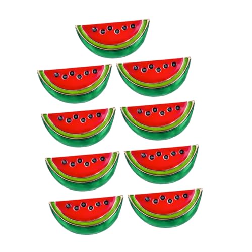 FRCOLOR 9 Stück Teiliges Wassermelonen anstecknadel Langlebiger Legierung Bunte Emaille broschen für Kragen Rucksäcke Pullover Modischer Sommerlicher Schmuck für Damen und Mädchen von FRCOLOR