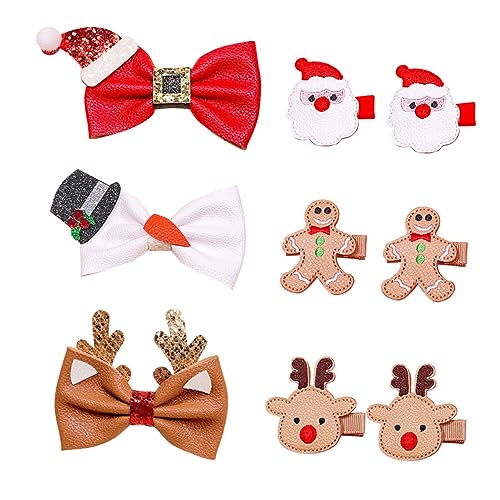 FRCOLOR 9st Clip -haarspangen Für Mädchen Haarband Mädchen Haarschleifen Mädchen Haarschmuck Schleife Haarspange Haare Für Mädchen Schnappen Haarspangen Im Retro-stil Pu von FRCOLOR