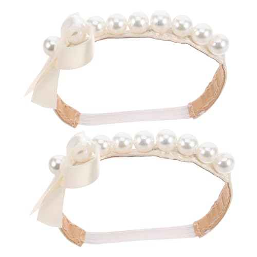 FRCOLOR Abnehmbare Perlen Schuhriemen für Damen High Heels Einfache Anwendung Installation Rutschfestes Design Komfortabler Halt für Formelle Anlässe Stilvolle Ersatzriemen für Hohe von FRCOLOR