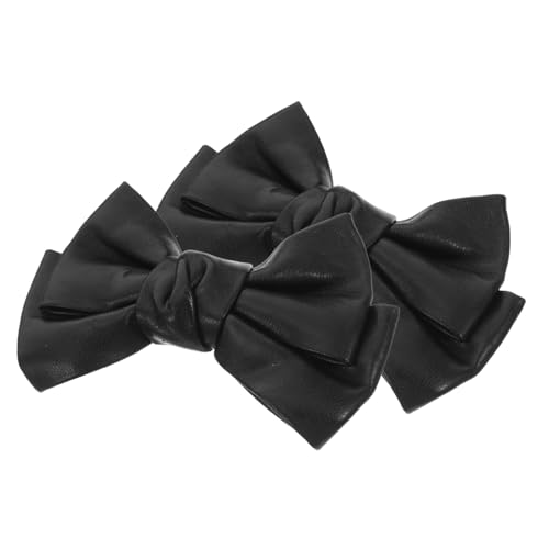FRCOLOR Abnehmbare Schleifen-schuhclips Elegante Schwarze Bowknot-schuhbuckles Wiederverwendbar Dekorativ für Damen-schuhe Geeignet für Hochzeit Party und Alltag Einfach Anzubringen von FRCOLOR