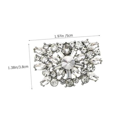 FRCOLOR Abnehmbare Schuhclips mit Strass Langlebige Legierung Schuhverzierung für Damen High Heels Festliche Schuhe Rustbeständig Modischer Schuhschmuck von FRCOLOR