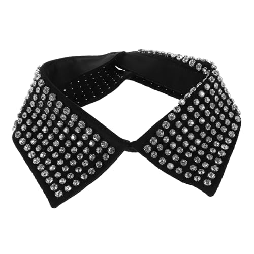 FRCOLOR Kragen Strasssteinen Abnehmbarer Falschkragen Für Damen Und Herrenhemden Dekoratives Kleidungszubehör Für Partys Und Besondere Anlässe von FRCOLOR