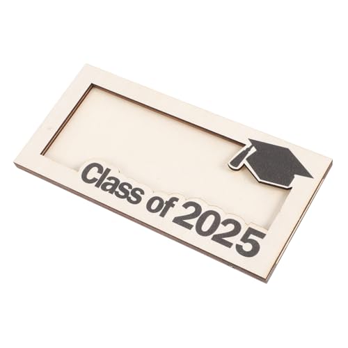 FRCOLOR Holz Visitenkartenhalter Mit Fenster Für Abschlussfeier Kartenetui Als Bankkartentasche Organizer Für Damen Herren Reise-kreditkartenhalter Fotospeicher Abschlussdekor-Ornament von FRCOLOR