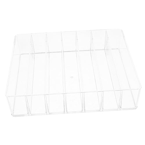 FRCOLOR Acryl Lidschatten Organizer mit Fächern Transparenter Make Up Ständer für Kosmetik Verschleißfest und Kratzfest für Schminktisch und Schlafzimmer von FRCOLOR