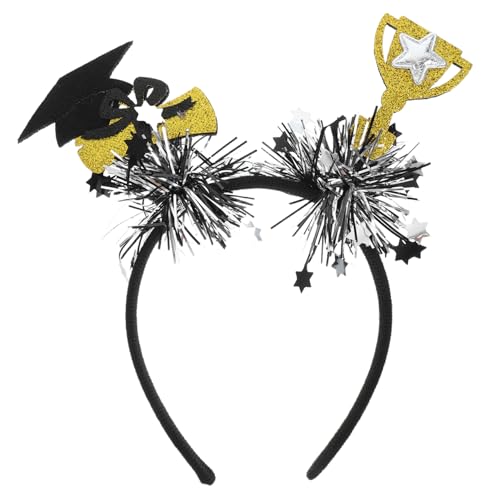 FRCOLOR Haarband Mit Abschlusskappen-aufsatz Und Trophäe-design Passend Für Abschlussfeiern Und Festivitäten Aus Weichen Materialien Für Komfort von FRCOLOR