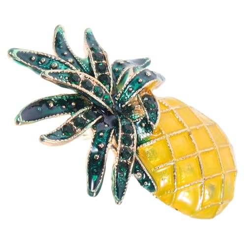 FRCOLOR Ananas Anstecknadel Brosche für Damen Fruchtige Sommer Brosche Legierung Sicherheitsnadel für Kleidung Hut und Accessoires Süßes Modeschmuck Accessoire von FRCOLOR