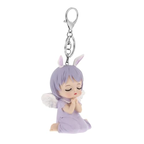 FRCOLOR Angel Schlüsselanhänger Anhänger Tasche mit Engelsfigur Niedlich und Langlebig Leichtes Accessoire für Damen Vielseitig als Handtaschen und Autoschmuck Geeignet für Schlüssel und von FRCOLOR