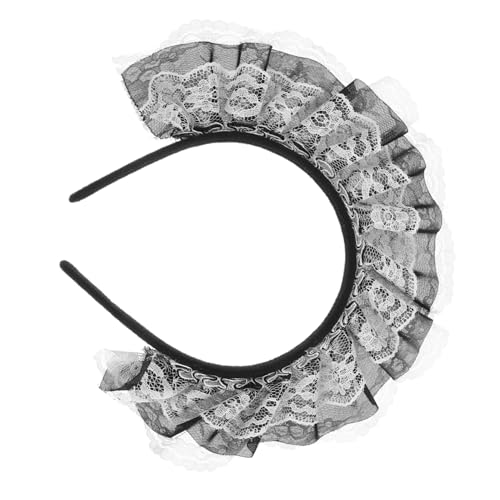 FRCOLOR Anime Dienstmädchen Cosplay Stirnband Lolita Spitzen Haarreif Für Damen Und Mädchen Lolita Kostüm Kopfbedeckung Für Halloween Partys Und Rollenspiele von FRCOLOR