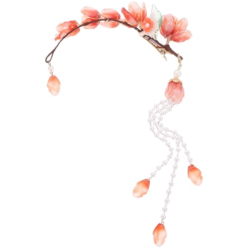FRCOLOR Haarspange Mit Blumenmotiv Für Damen Chinesischer Haarschmuck Mit Quasten Für Verschiedene Anlässe Haarstyling-accessoire von FRCOLOR