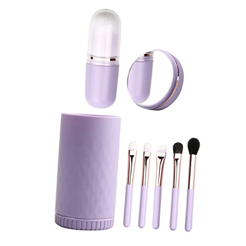 FRCOLOR Anzüge Für Frauen Make-up-pinsel-set 6 in 1 Tragbarer Pinsel Mit Spiegel Make-up-tools Für Mädchen Damen Schönheit von FRCOLOR