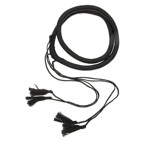 FRCOLOR Arabisches Herren stirnband mit Geflochtener Struktur Dubai Stil Kopftuch Accessoire Verstellbar Klassisch Schwarzes Design für Arabisches Kostüm und Shemagh Headband Passend für von FRCOLOR