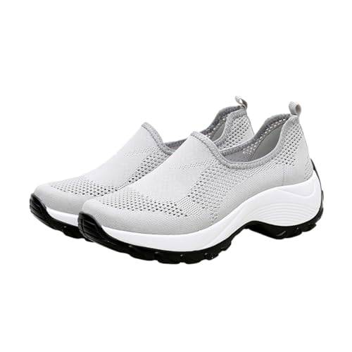 FRCOLOR Atmungsaktive Outdoor Damenschuhe mit Luftpolster rutschfeste Flexible Sohle Strapazierfähig Modische Trekking Laufschuhe für Damen für Sport und Freizeit Schnelltrocknendes von FRCOLOR