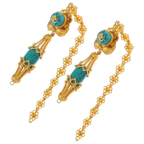 FRCOLOR Blumenohrringe Für Damen Baumelnde Ohrringe Mit Einzigartigen Quasten Renaissance-ohrringe Ethnische Ohrhänger Und Tropfen-quastenohrringe Im Vintage-stil Lange von FRCOLOR