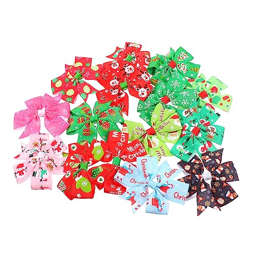 FRCOLOR Baby Mädchen 15 Stücke Weihnachten Schleife Haarnadeln Weihnachten Haar Clips Design Besondere Anlässe Haar Zubehör Für Mädchen von FRCOLOR