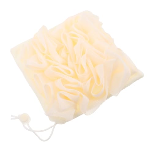 FRCOLOR Badetuch Schwamm-badekugeln Badeschwämme Zum Duschpeeling Massagehandtücher Bad Dusche Luffa Schwamm Badekugeln Für Die Hautpflege Waschlappen Luffa Badeschwamm Handtuch Beige von FRCOLOR