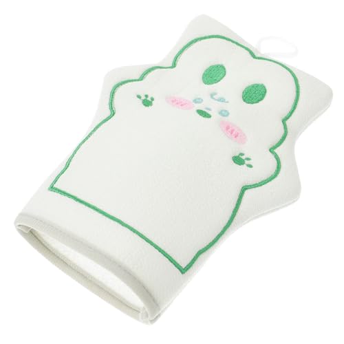FRCOLOR Körperpeeling-mitt Wiederverwendbare Reinigungshandschuhe Für Junge Mädchen Sanfte Hautpflege Cartoon-design Grün Für Bad Und Dusche Für Gründliche Und Sanfte Exfoliation von FRCOLOR