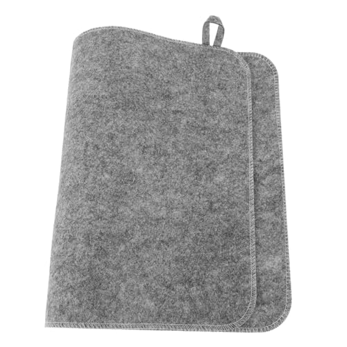 FRCOLOR Badezimmermatte Sauna-banya-hut Fußmatten Für Drinnen Sauna Bodenmatte Saunamatte Aus Filz Saunakissen Aus Filz Saunamütze Beheizte Bodenmatte Sauna-badekappe Grey Gefühlt von FRCOLOR