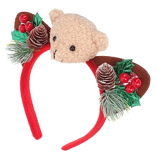FRCOLOR Haar-accessoire Stirnband Für Damen Weihnachtsbär Haarband Haarband Stirnband Für Damen von FRCOLOR