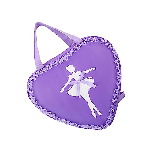 FRCOLOR Ballett-tanzrucksack Für Mädchen Mit Ballerina-Muster Leicht Und Tragbar Mit Verstellbarem Schultergurt Und Glattem Metallreißverschluss Für Schule Und Freizeit von FRCOLOR