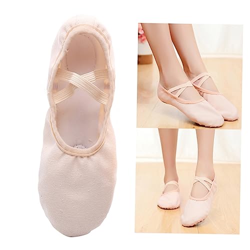 FRCOLOR Ballettschuhe mit Elastischem Leichte Tanzschläppchen mit Rutschfester Sohle Weiche Yoga und Ballettschuhe für Mädchen und Erwachsene von FRCOLOR
