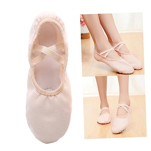 FRCOLOR Ballettschuhe mit Elastischem rutschfeste Leichte Tanzschläppchen für Erwachsene Flexible Yogaschuhe für Ballett Jazz und Moderne Tänze von FRCOLOR