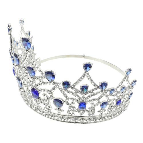 FRCOLOR Barock Krone Stirnband Verstellbar Eleganter Braut Kopfschmuck Für Hochzeit Ball Party Damen Mittelalterlicher Stil von FRCOLOR