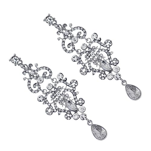 FRCOLOR Barock Stil Ohrringe Damen Ohrschmuck Funkelndes Schmuckstück Ohrhänger für Alltag Hochzeit Valentinstag von FRCOLOR