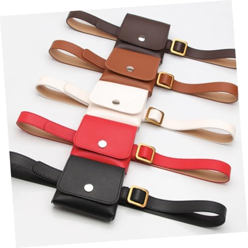 FRCOLOR Bauchtasche Damen Weiß Retro Multifunktionale Gürteltasche Kleine Crossbody Brusttasche Für Alltag Arbeit Festival Mit Schlüssel Handyfach von FRCOLOR