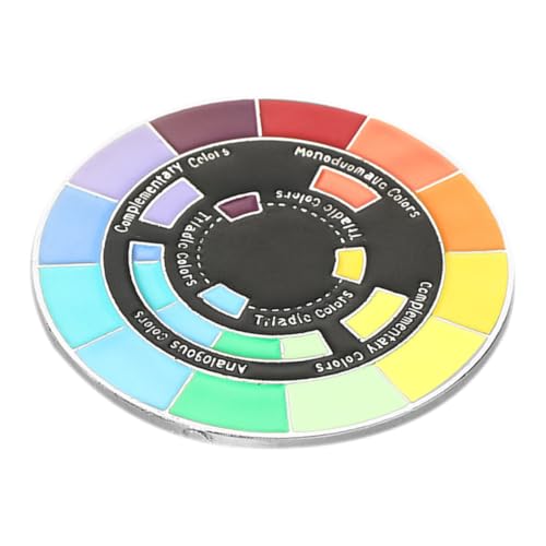 FRCOLOR Bezaubernde Brosche Modische Runde Emaille Brosche Anstecknadel Im Stil Von Kleidung Hutbrosche Taschenbrosche Für Hüte Metallbrosche Für T Shirt Kragennadel von FRCOLOR