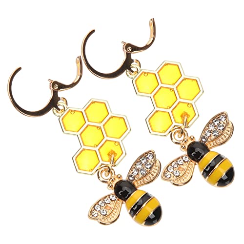 FRCOLOR Baumelnde Bienenohrringe Aus Edelstahl Hypoallergen Für Frauen Und Mädchen Hochzeit Geburtstag Alltagsschmuck von FRCOLOR