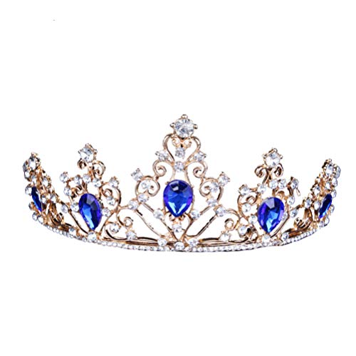 Funkelnder Kopf Edelstein Braut Kristall Hochzeit Mit Kristallkrone Hochzeit Tiara Prinzessin Krone Kopfschmuck Aus Kristall Für Die Braut Königin Hochzeitskleid Zubehör Fräulein von FRCOLOR