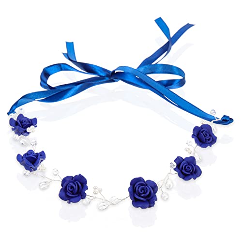 FRCOLOR Blaues Strass-Stirnband blaue haarzusätze Mädchen Haarschleife Bogen hochzeitshaar schmuck wedding hair accessories Perle Haarband Perlenstirnbänder für Frauen Polymer-Ton Blue FRCOLOR Blaues Strass-Stirnband blaue haarzusätze Mädchen Haarschleife Bogen hochzeitshaar schmuck wedding hair accessories Perle Haarband Perlenstirnbänder für Frauen Polymer-Ton Blue von FRCOLOR