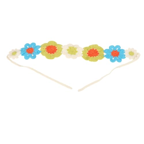 FRCOLOR Blumenstirnband Häkelstirnband Bandana-stirnbänder Damen Haarbandana Accessoires Kopfbedeckung Stirnband Haarschal von FRCOLOR