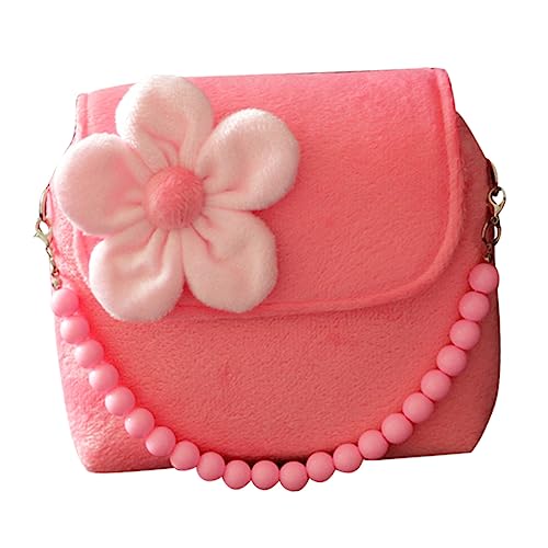 FRCOLOR Blumen Prinzessin Handtasche für Mädchen Tragbare Umhängetasche für Süßer Aufbewahrungspouch für Shopping und Partys Robust und von FRCOLOR