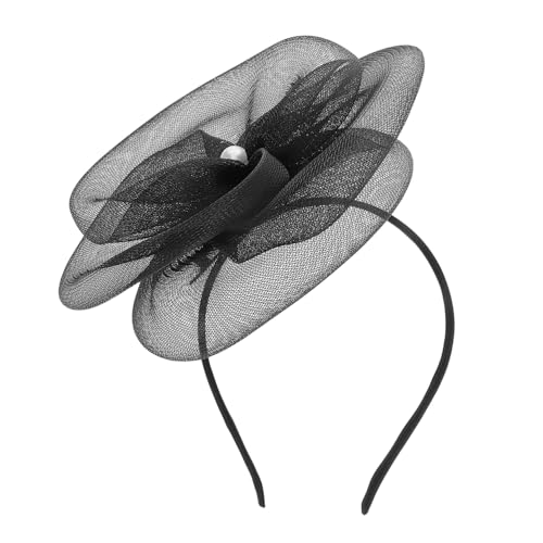 FRCOLOR Blumenkrone Für Frauen Mit Perlenbesatz Elastisches Stirnband Für Hochzeitspartys Und Teepartys Blumenkopfschmuck Für Gartenpartys Und Formelle Anlässe von FRCOLOR