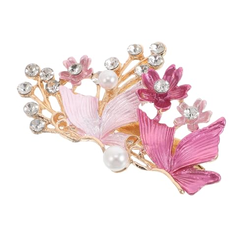 FRCOLOR Blumenspange Schmucksteinen Für Damen Glitzernde Haarspange Mit Blumenmuster Passend Für Täglichen Gebrauch Und Hochzeit von FRCOLOR