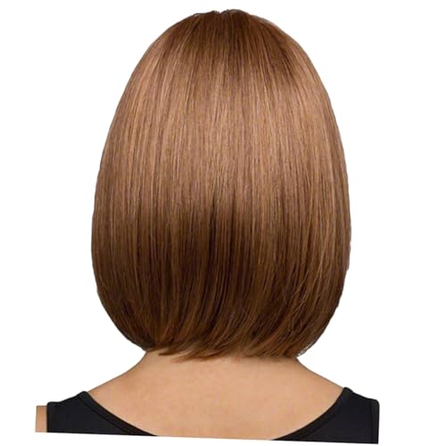 FRCOLOR Natürliche Bob-perücke für Frauen Cosplay Synthetische Perücke Kurze Glatte Perücken von FRCOLOR
