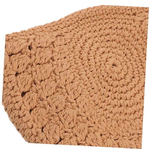 FRCOLOR Boho Crossbody Tasche Damen Handgewebt Baumwollseil Schultertasche Halbmond Retro Klein Geflochtene Umhängetasche Praktisch Für Reisen Freizeit Urlaub von FRCOLOR