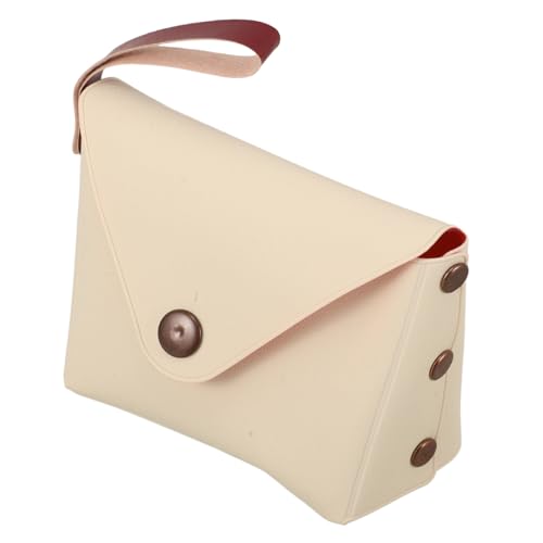 FRCOLOR Bonbonfarbene Geldbörse kleines Münzfach mit Reißverschluss süße Münzgrundstück ändern Mini-Geldbörse für Frauen kleine Brieftasche mit Reißverschluss PU-Leder Weiß von FRCOLOR
