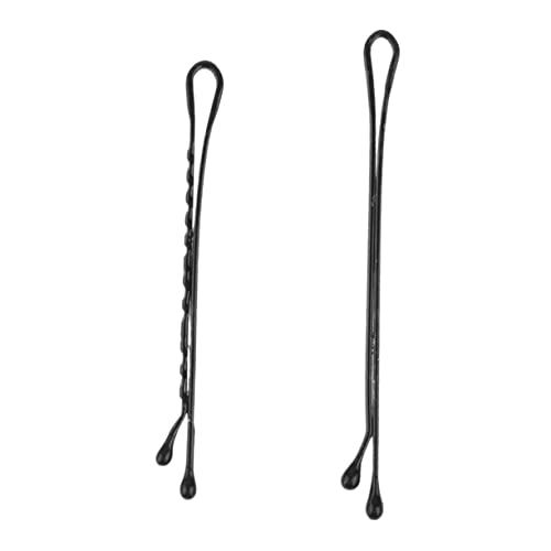 FRCOLOR Metallhaarnadeln Aus Stahldraht Schwarze Haarspangen Flache Und Gewellte Bobby-haarnadeln Boxen Haar-accessoires Für Frauen Und Mädchen Robust Und Wiederverwendbar von FRCOLOR
